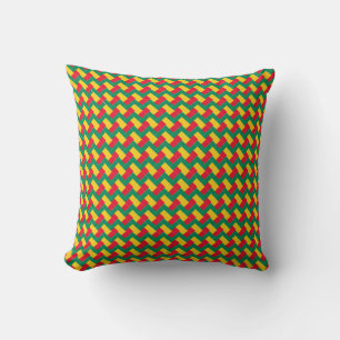 Patchwork Benin Flagga Mönster Kudde