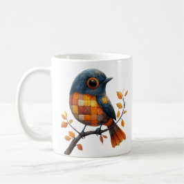 Patchwork Bird Mugg