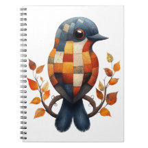 Patchwork Bird Notebook