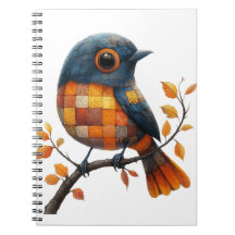 Patchwork Bird Notebook