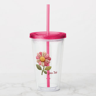Patchwork Blume im Landhausstil Take Away Mugg