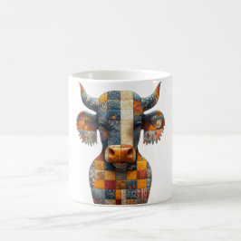 Patchwork Bull Mugg