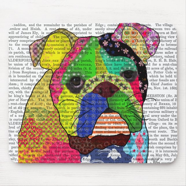 Patchwork Bulldog Musmatta (Framsidan)