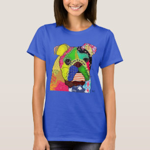 Patchwork Bulldog Tee