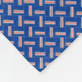 Patchwork Cabo Verde Flagga Mönster Fleecefilt