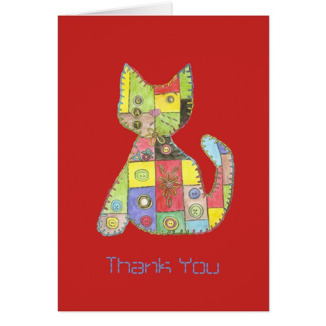 Patchwork Cat OBS Kort (Framsidan)