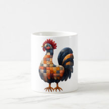 Patchwork Cockerel Mugg