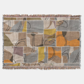 Patchwork collage, quilt mix mönster filt