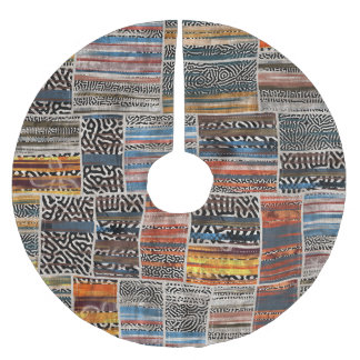 Patchwork Collage: Quilt Mönster Extravaganza Julgransmatta Borstad Polyester