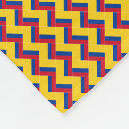 Patchwork Colombia Flagga Mönster Fleecefilt