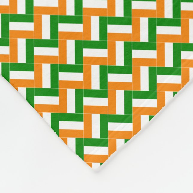 Patchwork Cote d'Ivoire Mönster Fleecefilt (Hörn)