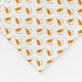 Patchwork Cyprus Flagga Mönster Fleecefilt