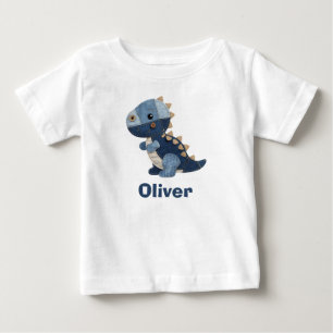 Patchwork Denim Baby T-Rex T Shirt