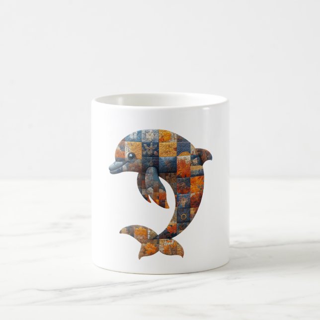 Patchwork Dolphin Mugg (Center)