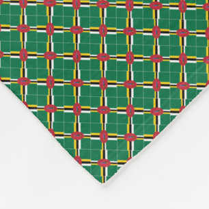 Patchwork Dominica Flagga Mönster Fleecefilt