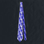 Patchwork Dreidels in Blue Slips<br><div class="desc">Blått och vitt lapptäcke med drömmar för varje judisk helgdag eller händelse.</div>