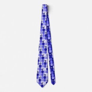 Patchwork Dreidels in Blue Slips