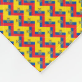 Patchwork Ecuador Mönster Fleecefilt