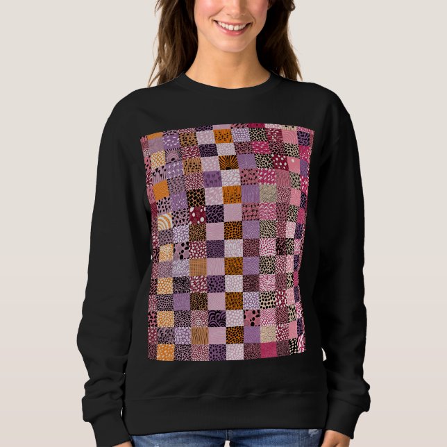 Patchwork Estetisk Tröja (Framsida)
