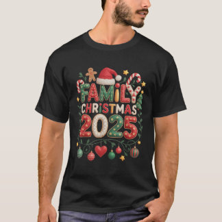 Patchwork Familj Jul 2025 Matchande T Shirt