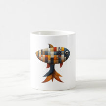 Patchwork Fish Mugg