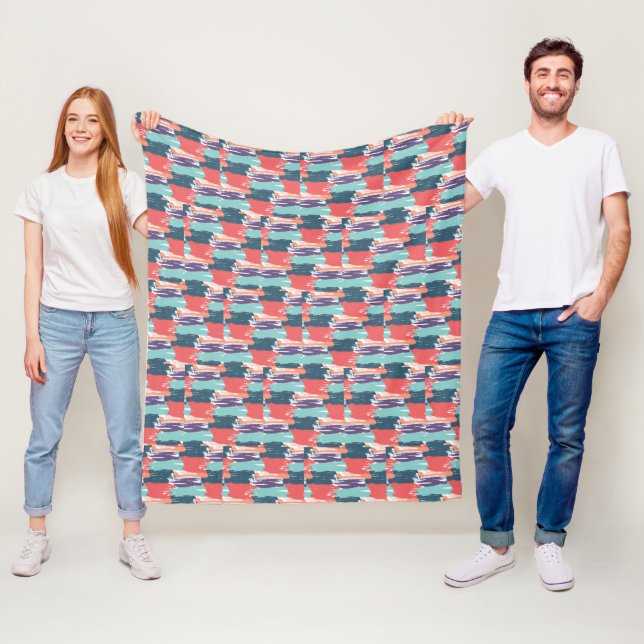 Patchwork Fleecefilt (På plats)