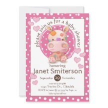 Patchwork-flodhäst baby shower, rosa