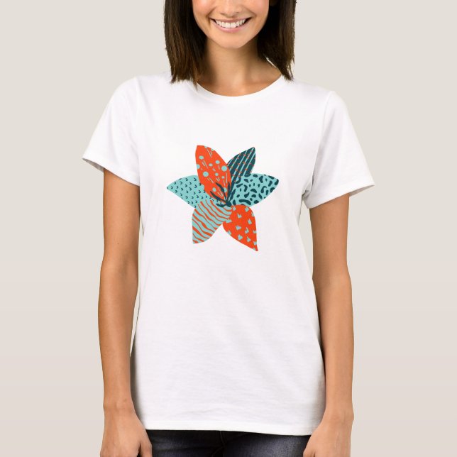 Patchwork Flower T Shirt (Framsida)