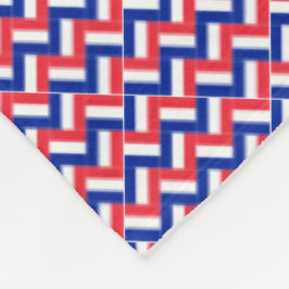 Patchwork Frankrike Flagga Mönster Fleecefilt