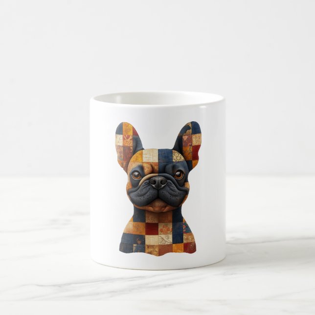Patchwork Fransk Bulldog Mugg (Center)