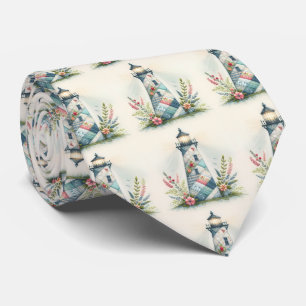 Patchwork-fyrtorn Kustnära blomster scen Slips