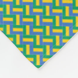 Patchwork Gabon Flagga Mönster Fleecefilt