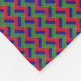 Patchwork Gambia Flagga Mönster Fleecefilt