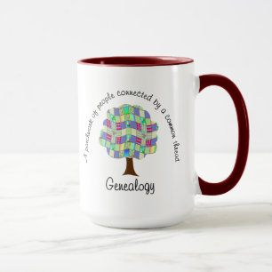 Patchwork Genealogy Mugg