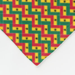 Patchwork Ghana Flagga Mönster Fleecefilt