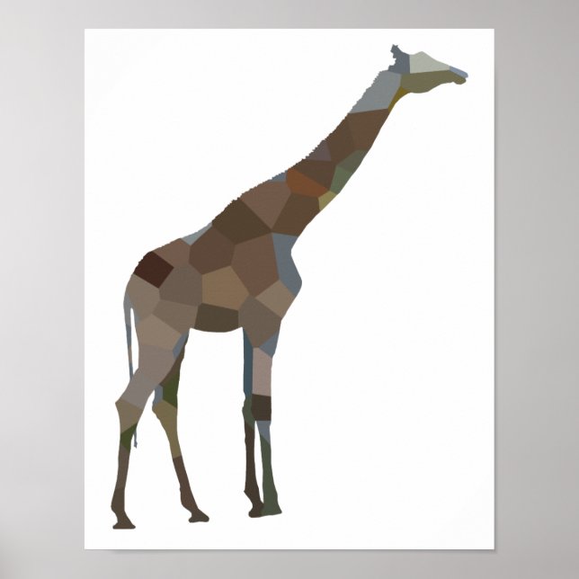 Patchwork Giraffe Poster (Framsidan)