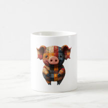 Patchwork Gris Mugg