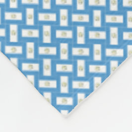 Patchwork Guatemala Flagga Mönster Fleecefilt