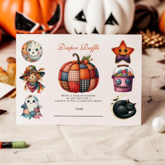 Patchwork Halloween Kvilleaffär Tilläggskort (Skapare uppladdad)