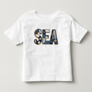 Patchwork Havsvirkad PNG Kustsömnadsdesign T Shirt