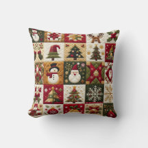 Patchwork Helgdag Charm jul Pillow
