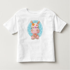 Patchwork Hippo Blue T Shirt