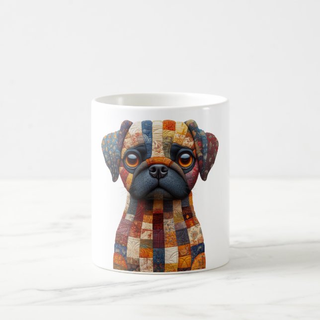 Patchwork Hund Mugg (Center)