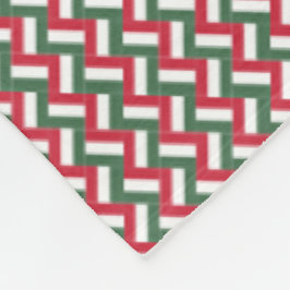 Patchwork Hungary Flagga Mönster Fleecefilt