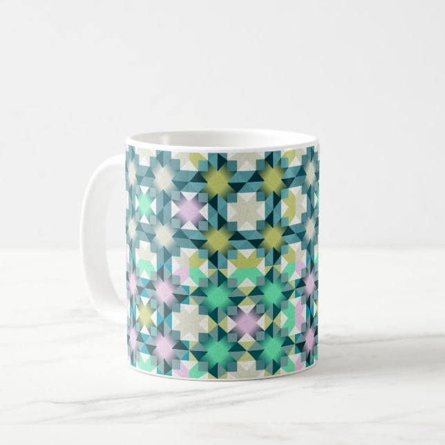 Patchwork i norra Ljus Kaffemugg (Framsida vänster)