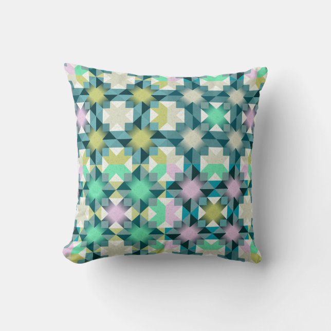 Patchwork i norra Ljus Kudde (Framsida)