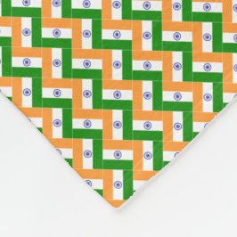 Patchwork India Flagga Mönster Fleecefilt