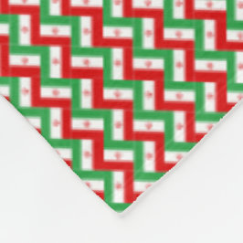 Patchwork Iran Flagga Mönster Fleecefilt