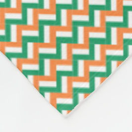 Patchwork Ireland Flagga Mönster Fleecefilt