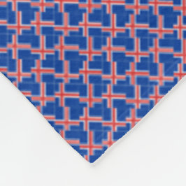 Patchwork Island Flagga Mönster Fleecefilt